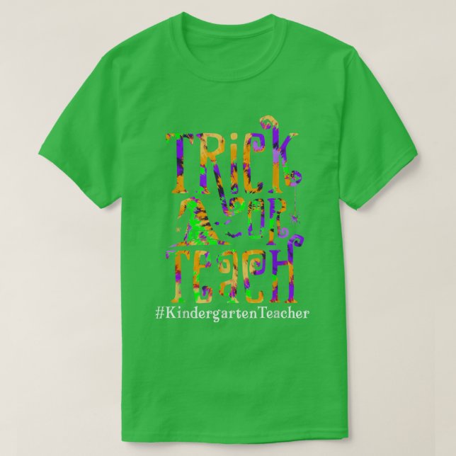 Gefärbte Krawatte des Kindergartenlehrers T-Shirt (Design vorne)
