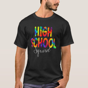 Gefärbte Krawatte des Schulviertels zurück zur Sch T-Shirt