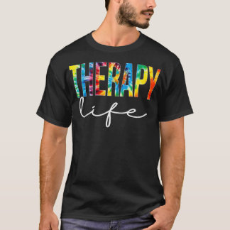 Gefärbte Krawatte des Therapieaufwertungstages für T-Shirt