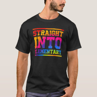 Gefärbte Krawatte direkt in den Grundschullehrer z T-Shirt