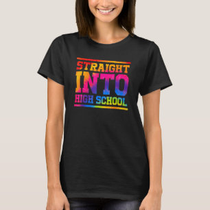 Gefärbte Krawatte direkt in den Schullehrer zurück T-Shirt