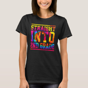 Gefärbte Krawatte direkt in die zweite Klasse zurü T-Shirt