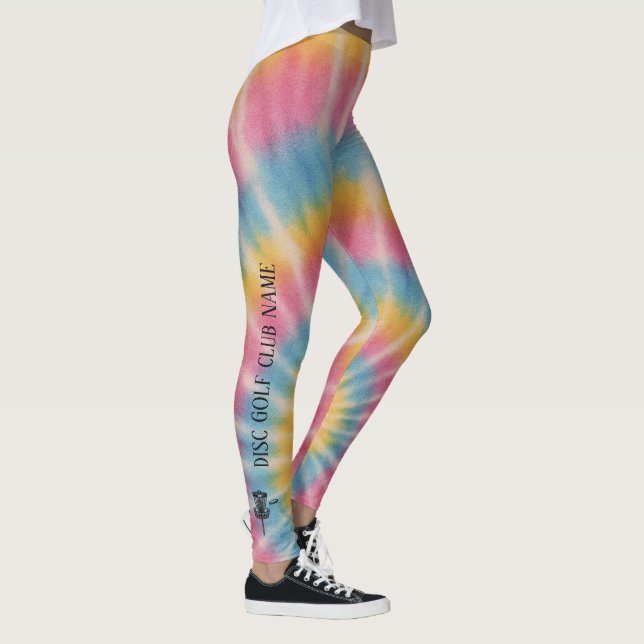 Gefärbte Krawatte Disk Golf Actrawear Leggings (Rechts)