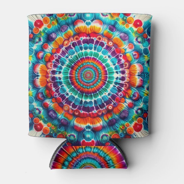 Gefärbte Krawatte Dosenkühler (Vorderseite)