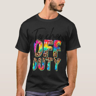 Gefärbte Krawatte Dozentin von Leopard Sommer letz T-Shirt