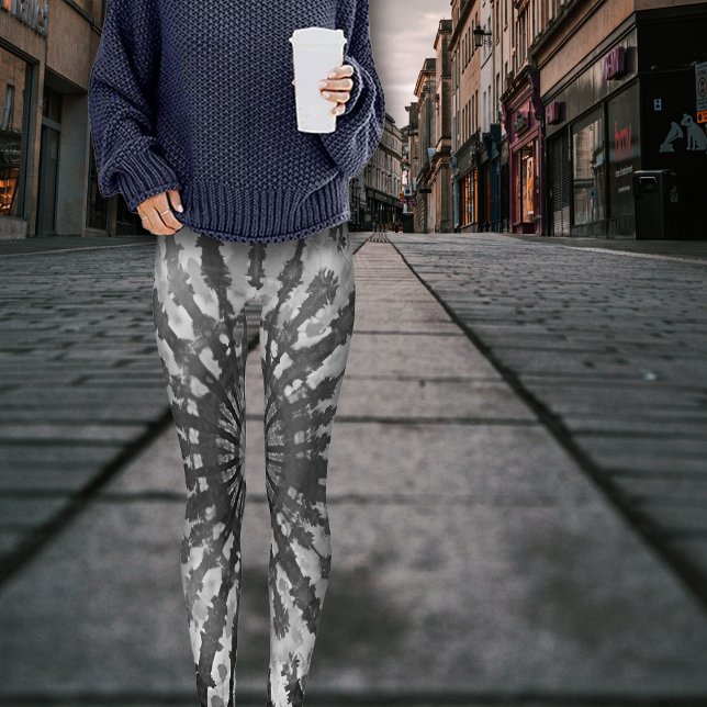 Gefärbte Krawatte-Effekt Halloween-Skelett Leggings (Von Creator hochgeladen)