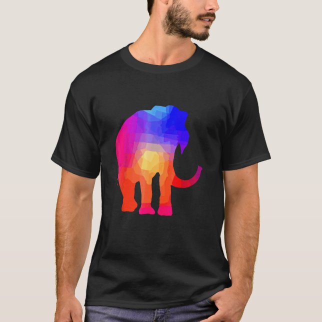 Gefärbte Krawatte Elephant Krawatte Rettete die Ti T-Shirt (Vorderseite)