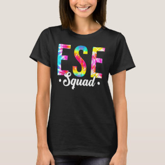 Gefärbte Krawatte ESE Squad Lehrerin Erster Schult T-Shirt
