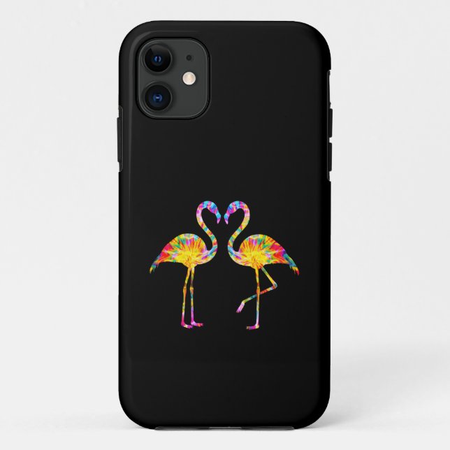 GEFÄRBTE KRAWATTE FLAMINGO Case-Mate iPhone HÜLLE (Rückseite)