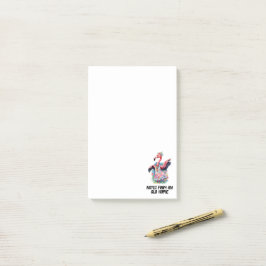 Gefärbte Krawatte Flamingo Hippie Post-it Klebezettel