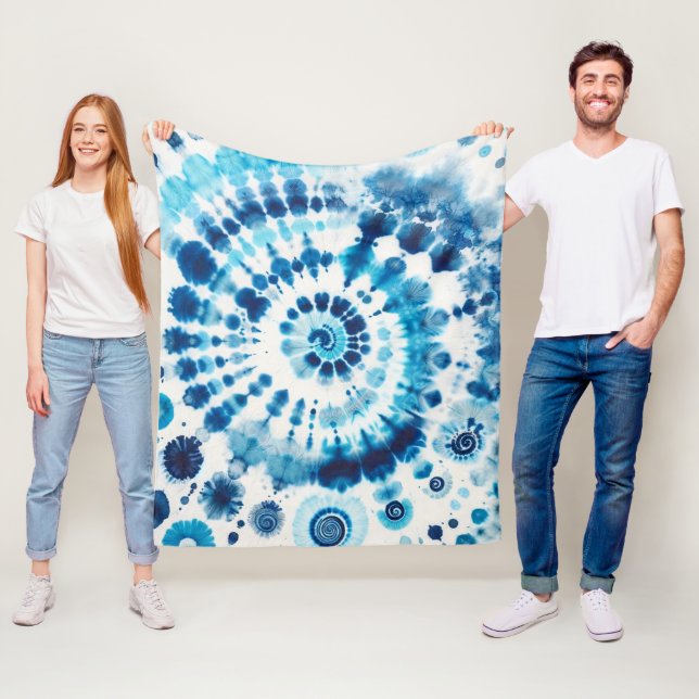 Gefärbte Krawatte Fleecedecke (Beispiel)