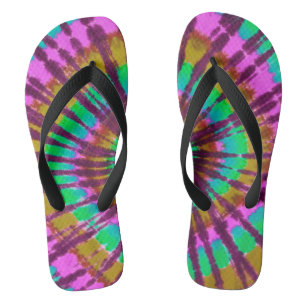 Gefärbte Krawatte-Flip-Flops Flip Flops