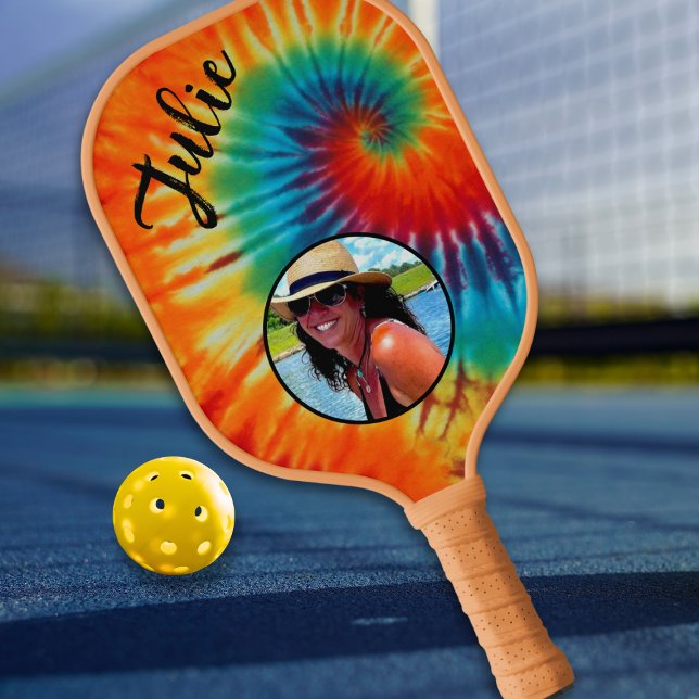 Gefärbte Krawatte Foto Pickleball Paddel Pickleball Schläger (Von Creator hochgeladen)
