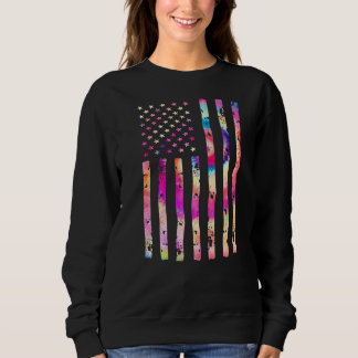 Gefärbte Krawatte für Frauen in den USA - Patrioti Sweatshirt
