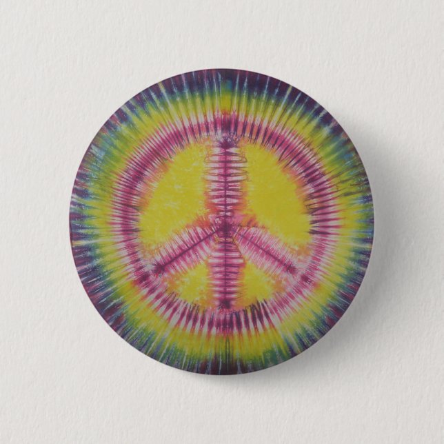 Gefärbte Krawatte für Rosa und Gelbe Gelbe Button (Vorderseite)