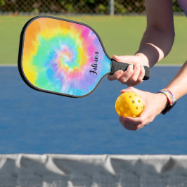 Gefärbte Krawatte für Wasserfarben Pickleball Schläger
