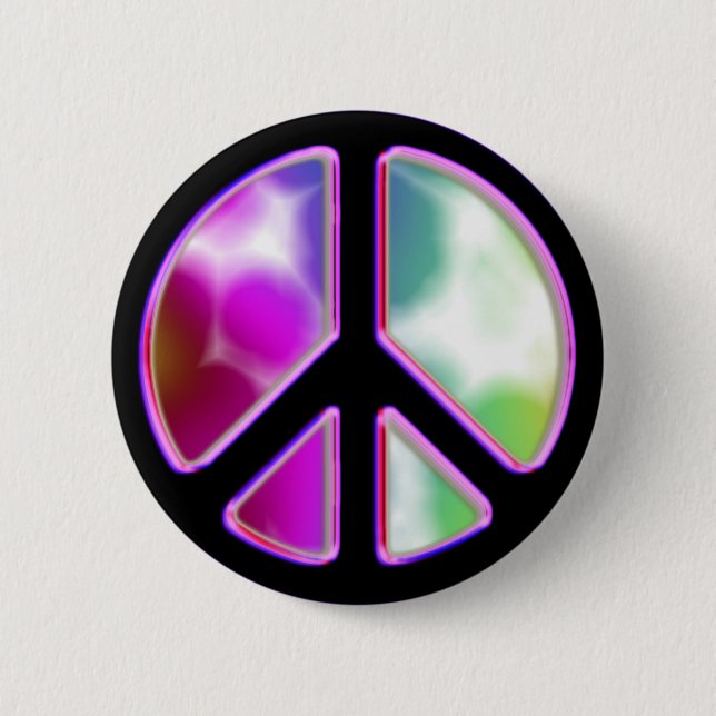 Gefärbte Krawatte - Geschmacksmuster für Friedensz Button (Vorderseite)