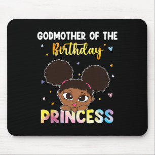 Gefärbte Krawatte Godmutter Die GeburtstagsPrinzes Mousepad