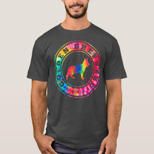 Gefärbte Krawatte Golden Shepherd Hund Mama Vater  T-Shirt