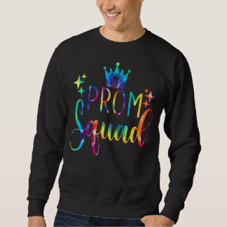 Gefärbte Krawatte Graphic Prom Squad 2022 Senior G Sweatshirt