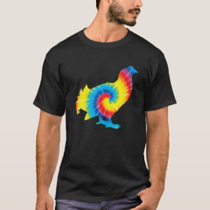 Gefärbte Krawatte Grouse Rainbow Printgame Hippie T-Shirt