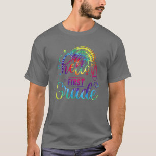 Gefärbte Krawatte Hallo Lehrer erster Klasse zurüc T-Shirt