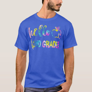 Gefärbte Krawatte Hallo Zweite Klasse Team 2. Klas T-Shirt