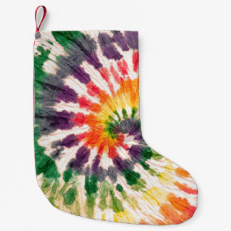 Gefärbte Krawatte Handgezeichneter Regenbogen Shib Kleiner Weihnachtsstrumpf