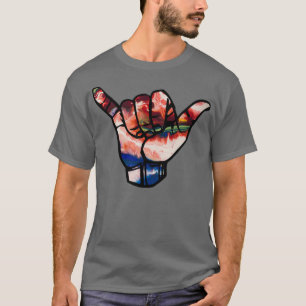 Gefärbte Krawatte Hang Loose Gefärbte Krawatte Far T-Shirt