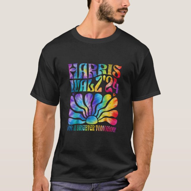 Gefärbte Krawatte Harris Waltz 2024 Wahl Kamala T  T-Shirt (Vorderseite)