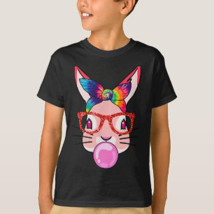 Gefärbte Krawatte Headband Bunny Bubble Gum T-Shirt