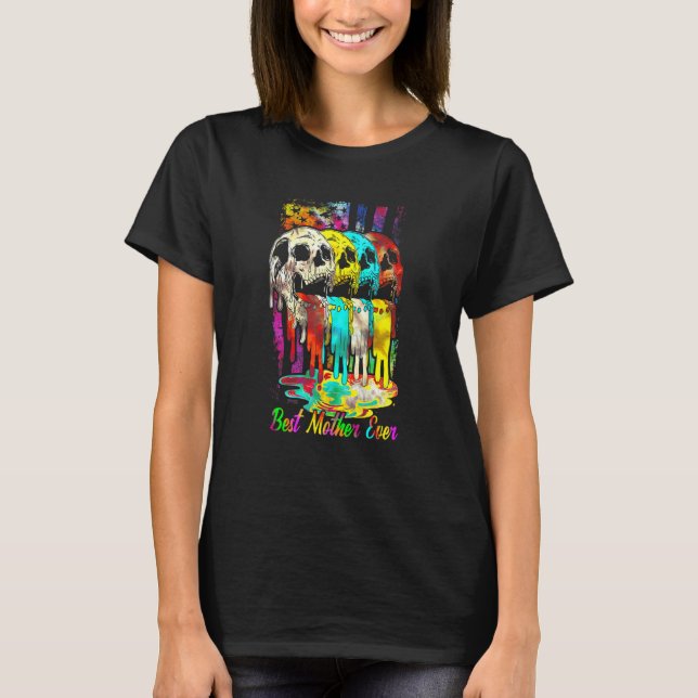 Gefärbte Krawatte Hippie Mother Day T-Shirt (Vorderseite)