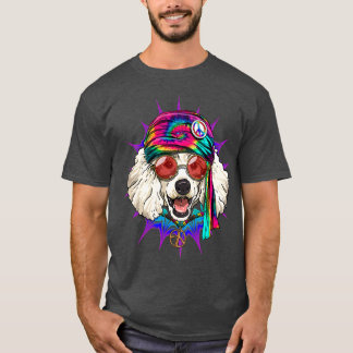 Gefärbte Krawatte Hippie Poodle Hippiness Peace Li T-Shirt