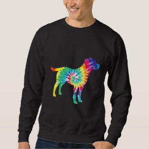 Gefärbte Krawatte Hund Hippie Labrador Retriever R Sweatshirt