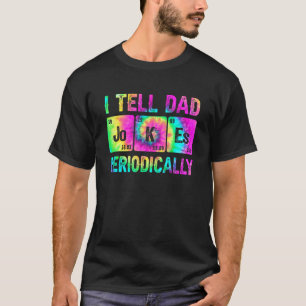 Gefärbte Krawatte ich erzähle Vater Jokes regelmäß T-Shirt