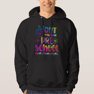 Gefärbte Krawatte im Vorschulalter am letzten Vors Hoodie