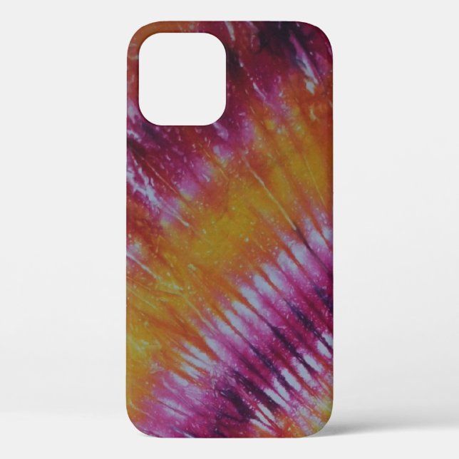 Gefärbte Krawatte iPhone 3 Fall - Gelb Case-Mate iPhone Hülle (Rückseite)