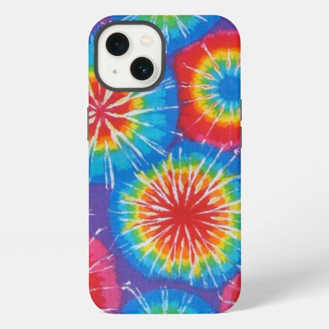 Gefärbte Krawatte iPhone Hülle (Rückseite)