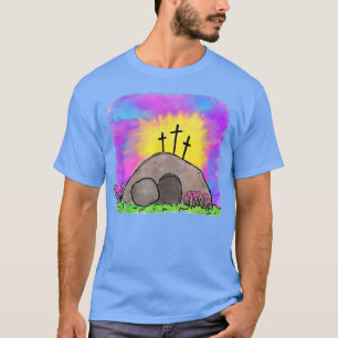 Gefärbte Krawatte Jesus kreuzen Christlicher Oster T-Shirt