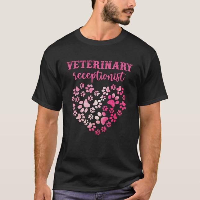Gefärbte Krawatte Katze Katze Papa Print Veterinär T-Shirt (Vorderseite)
