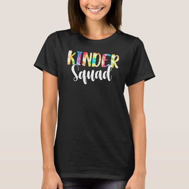 Gefärbte Krawatte Kinder Squad Kindergarten Zurück T-Shirt (Vorderseite)