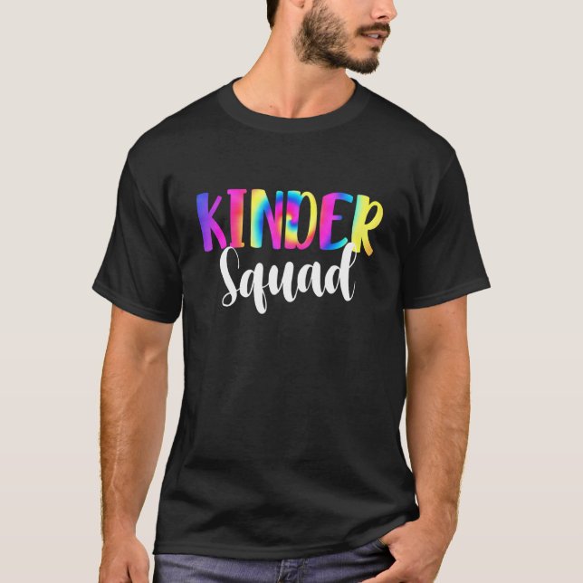 Gefärbte Krawatte Kinder Squad Kindergarten Zurück T-Shirt (Vorderseite)