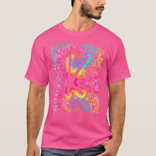 Gefärbte Krawatte Kindergarten Typografie Kinderga T-Shirt