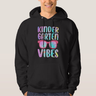 Gefärbte Krawatte Kindergarten Vibes Platz 1. Schu Hoodie
