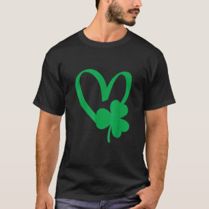 Gefärbte Krawatte Kleeblatt Lucky St Patrick S Day T-Shirt