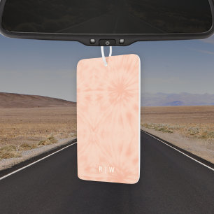 Gefärbte Krawatte Korallenrosa Moderne Pastelle Autolufterfrischer