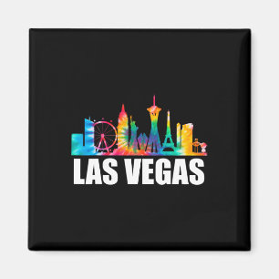 Gefärbte Krawatte Las Vegas Nevada Party Ausflug Magnet