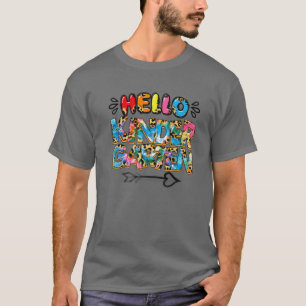 Gefärbte Krawatte Leopard Hallo Kindergarten , Zur T-Shirt