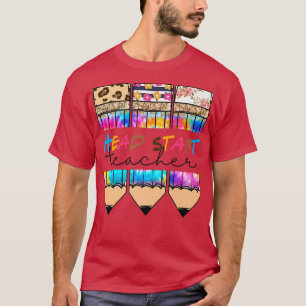 Gefärbte Krawatte Leopard-Stift für den Schulleite T-Shirt