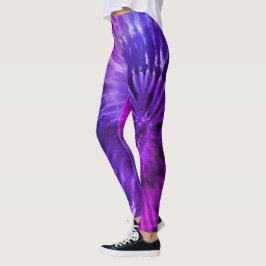Gefärbte Krawatte lila & Blue Psychedelic Sternexp Leggings